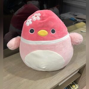 Pink Plush Sakura Cherry Blossom Bird Squishmallow